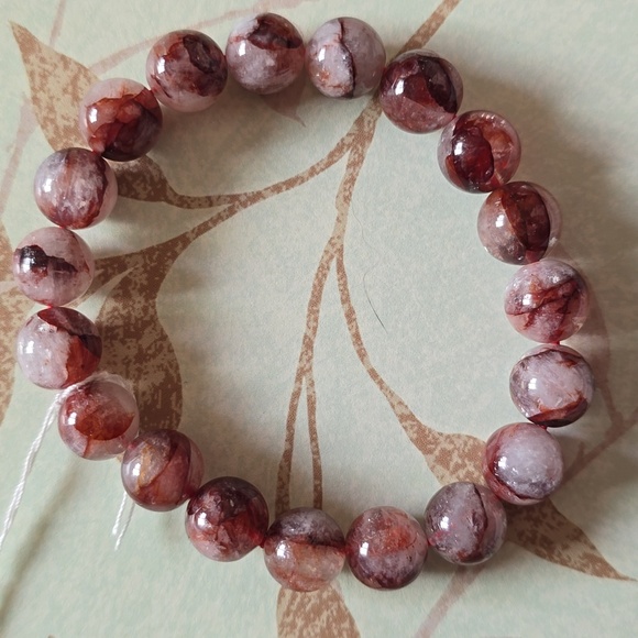 10mm Fire Quartz Bracelet - Picture 7 of 8